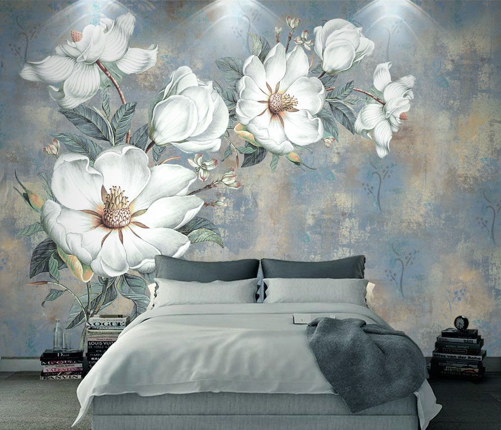 Magnolia su blu antico — ambiente 1