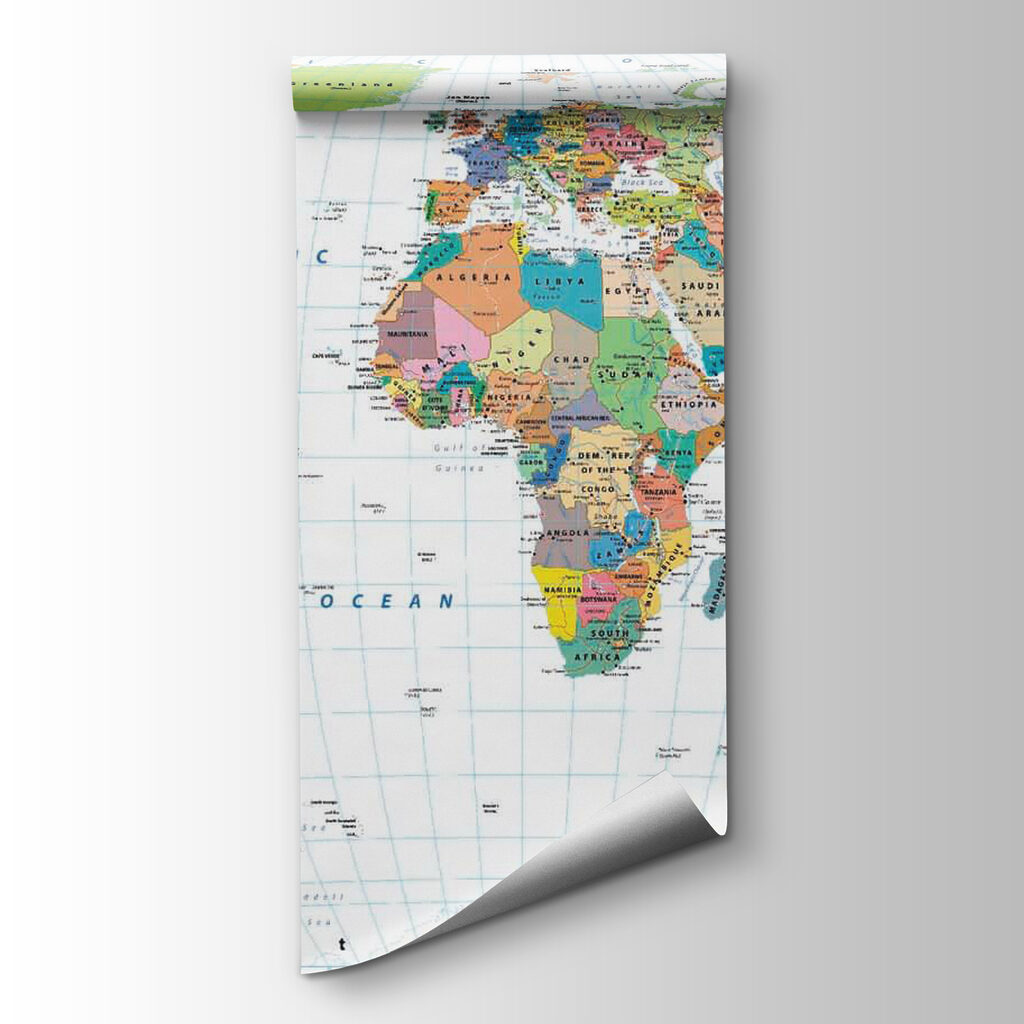 Mappa del mondo colorata — vista del prodotto
