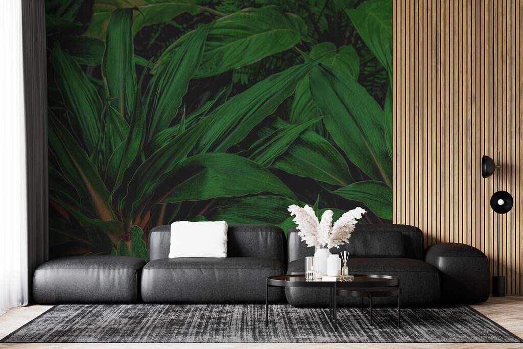 Foglie lucide sovrapposte — ambiente 10
