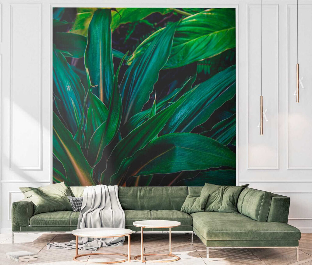 Foglie lucide sovrapposte — ambiente 7
