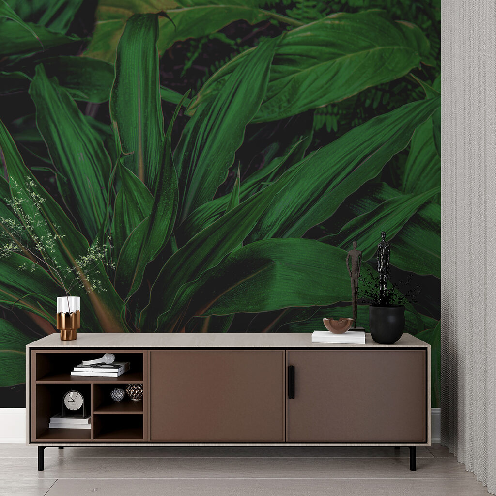 Foglie lucide sovrapposte — ambiente 11