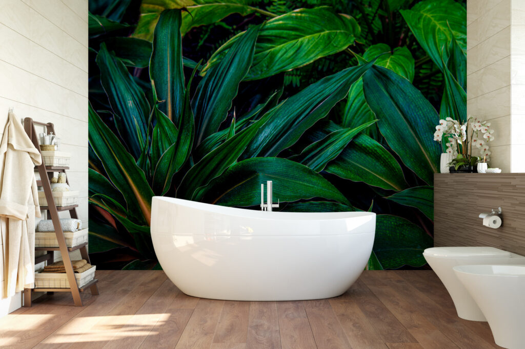 Foglie lucide sovrapposte — ambiente 1
