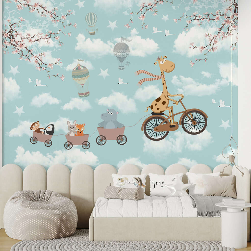 Giraffa in bicicletta — ambiente 2
