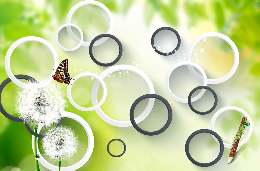 Cerchi tra le foglie — design completo