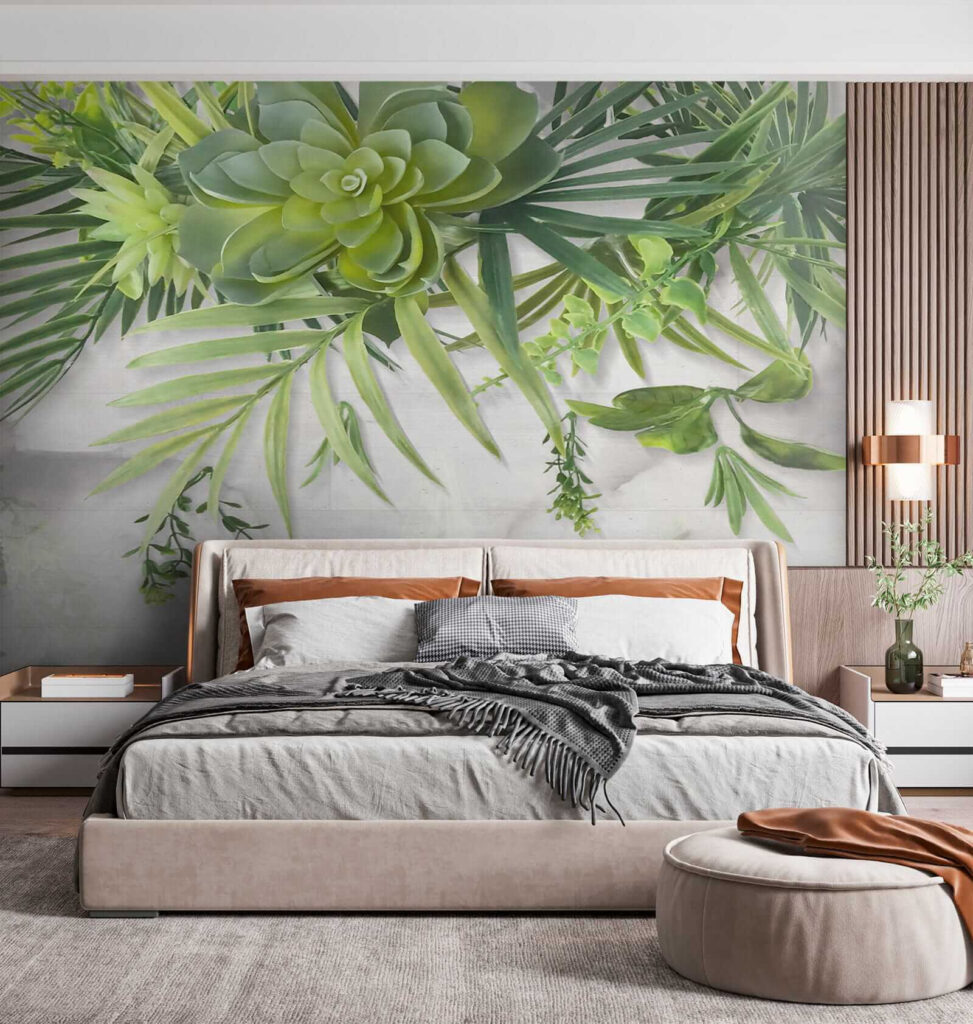 Succulente e foglie appese — ambiente 4