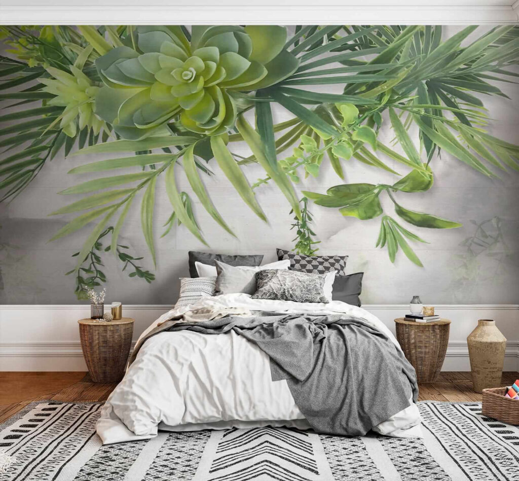 Succulente e foglie appese — ambiente 6