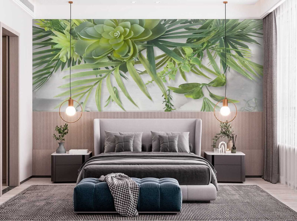 Succulente e foglie appese — ambiente 7