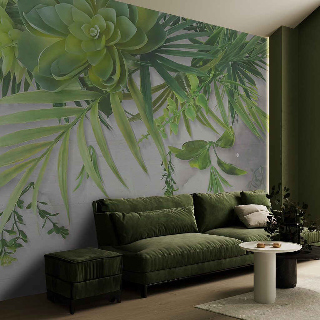 Succulente e foglie appese — ambiente 12