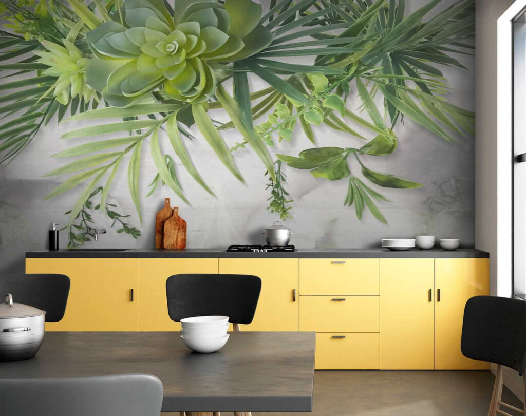 Succulente e foglie appese — ambiente 9