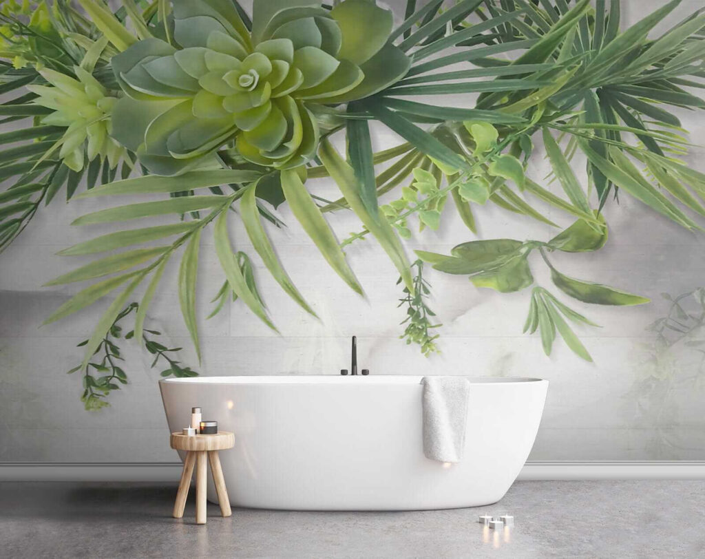Succulente e foglie appese — ambiente 10