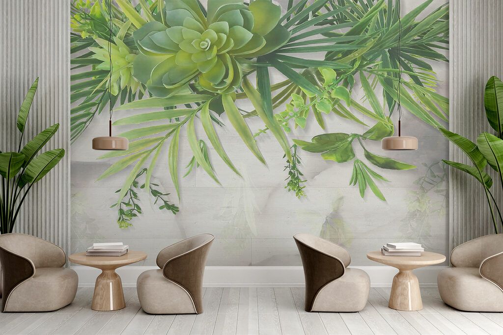 Succulente e foglie appese — ambiente 11