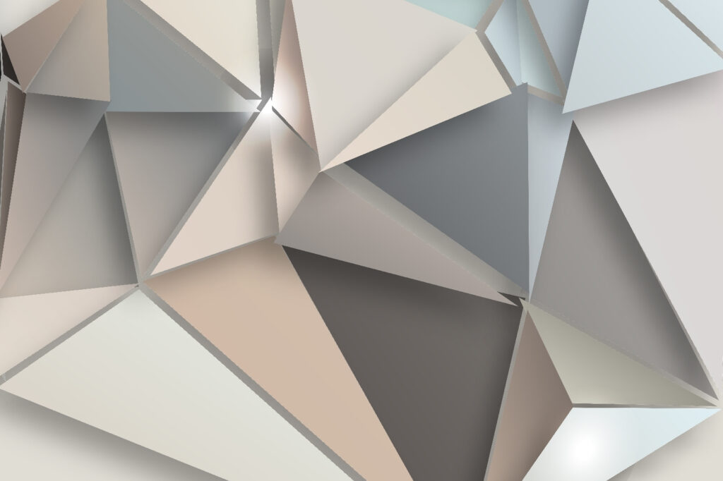 Facce appuntite in grigio — design completo