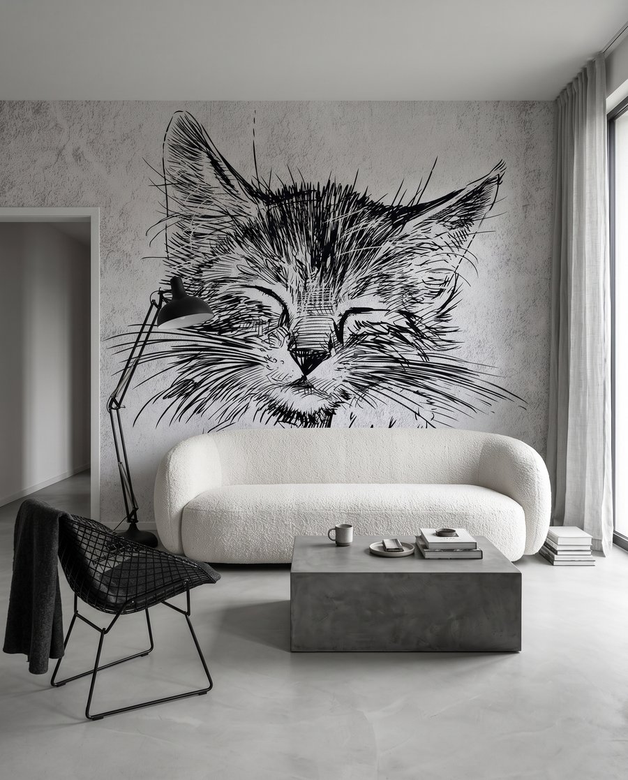 Gatto assonnato — ambiente 3