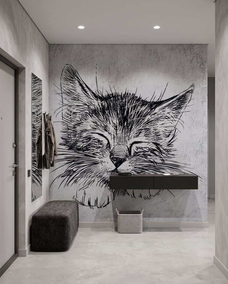 Gatto assonnato — ambiente 4