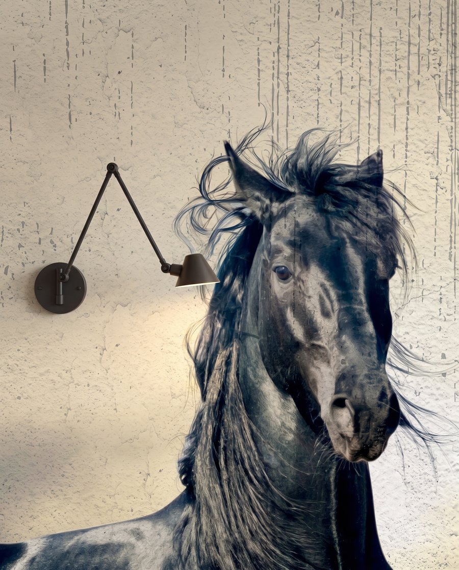 Cavalli nella luce — dettaglio