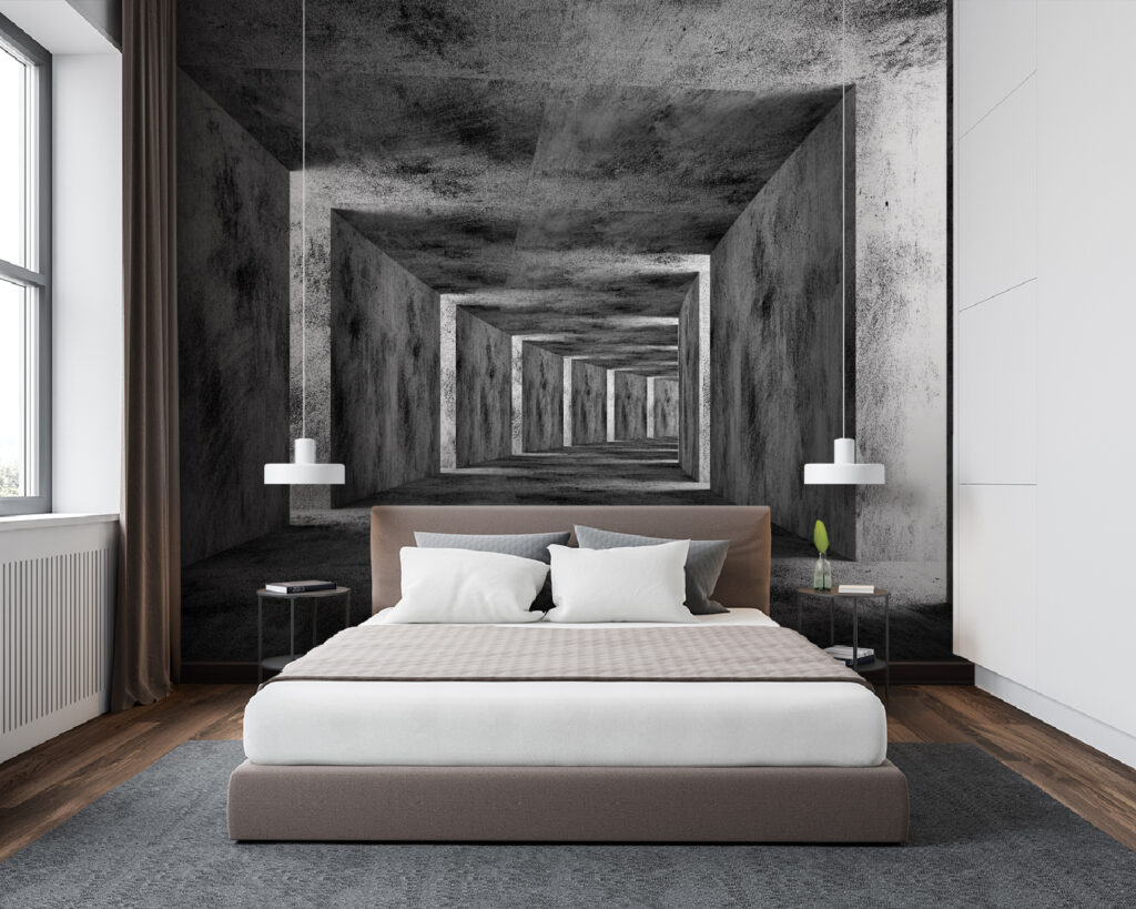Corridoio quadrato in grigio — ambiente 2
