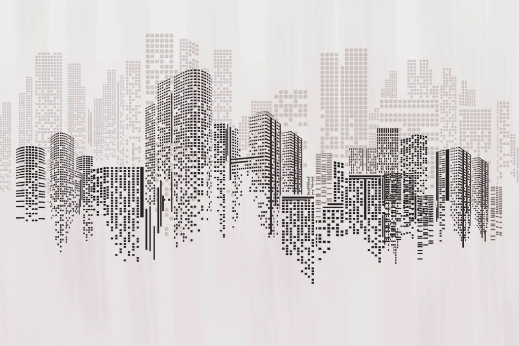 Città di punti sfumati — design completo