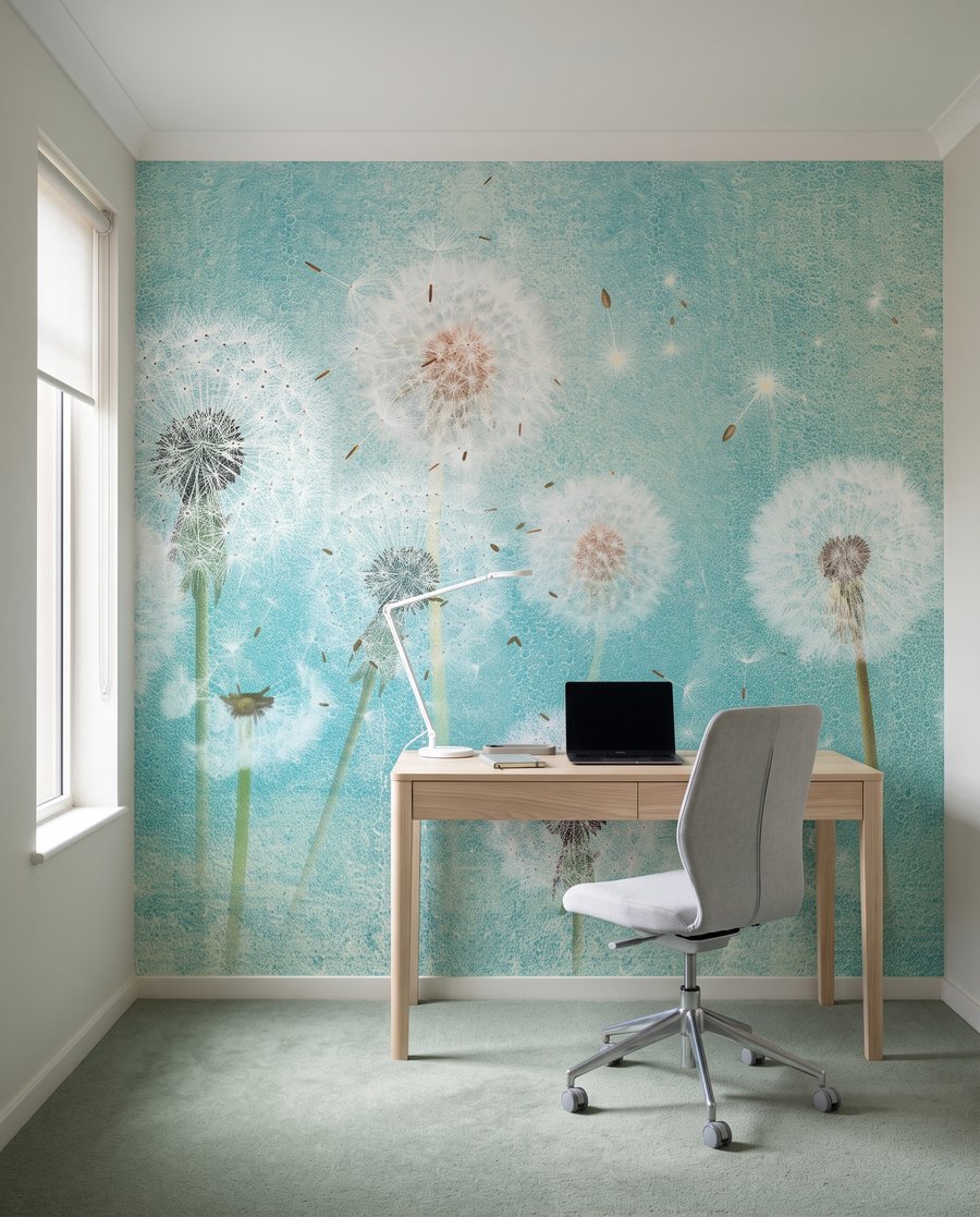 Soffioni su verde acqua — ambiente 7