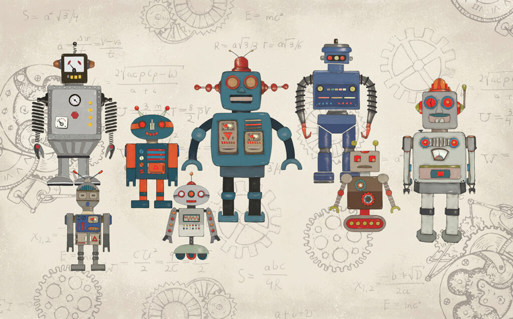 Robot su vecchi progetti — design completo