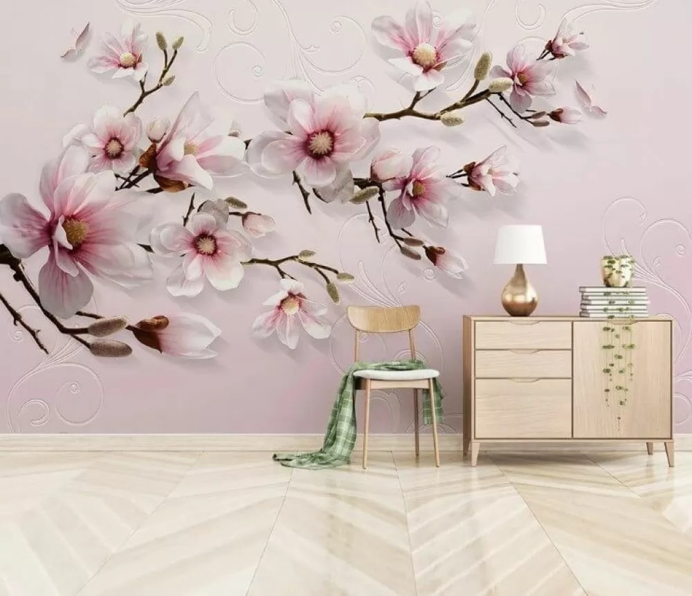 Magnolia su rosa chiaro — ambiente 1