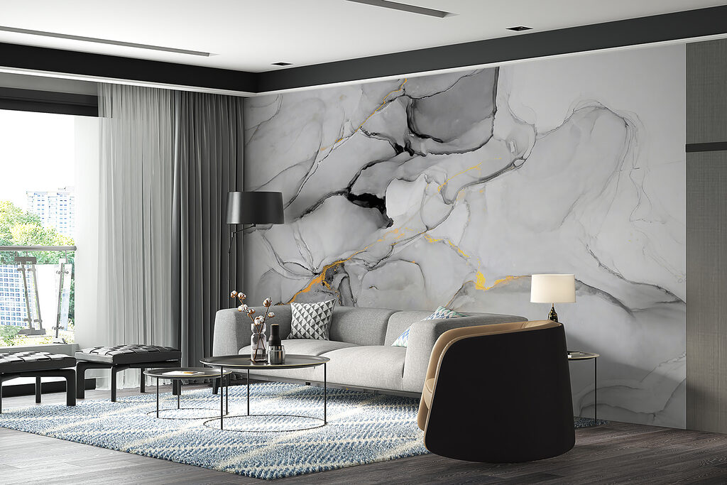 Grigio con vene dorate — ambiente 6