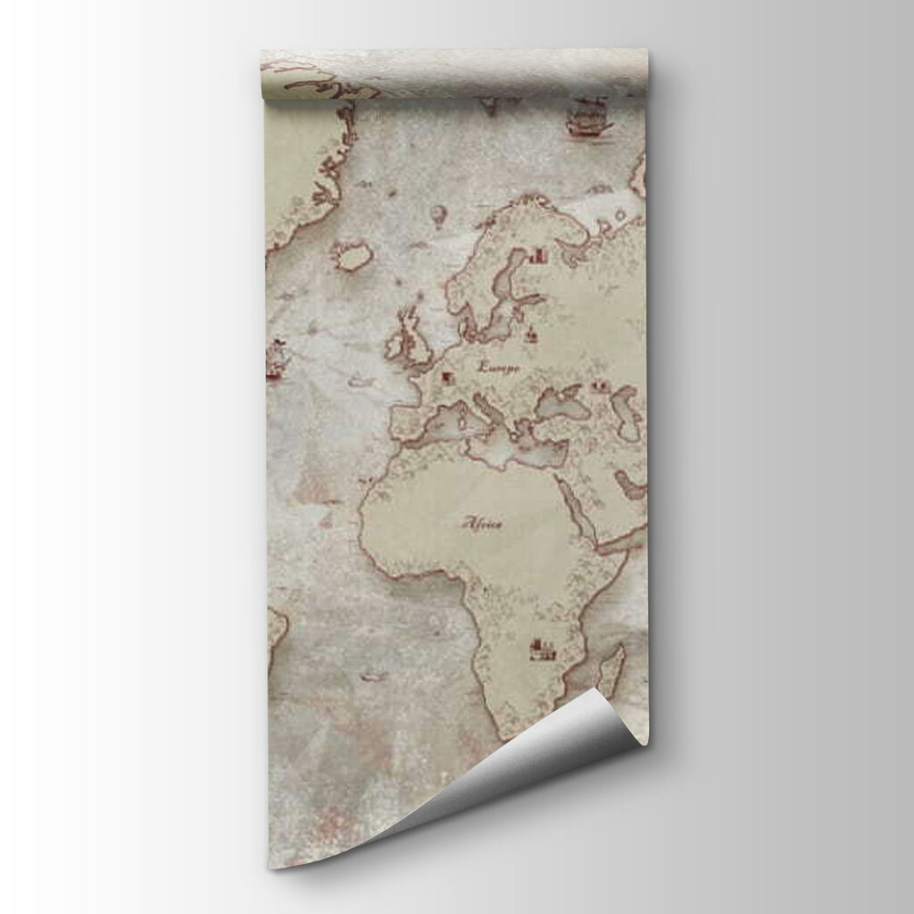 Mappa del mondo consumata — vista del prodotto