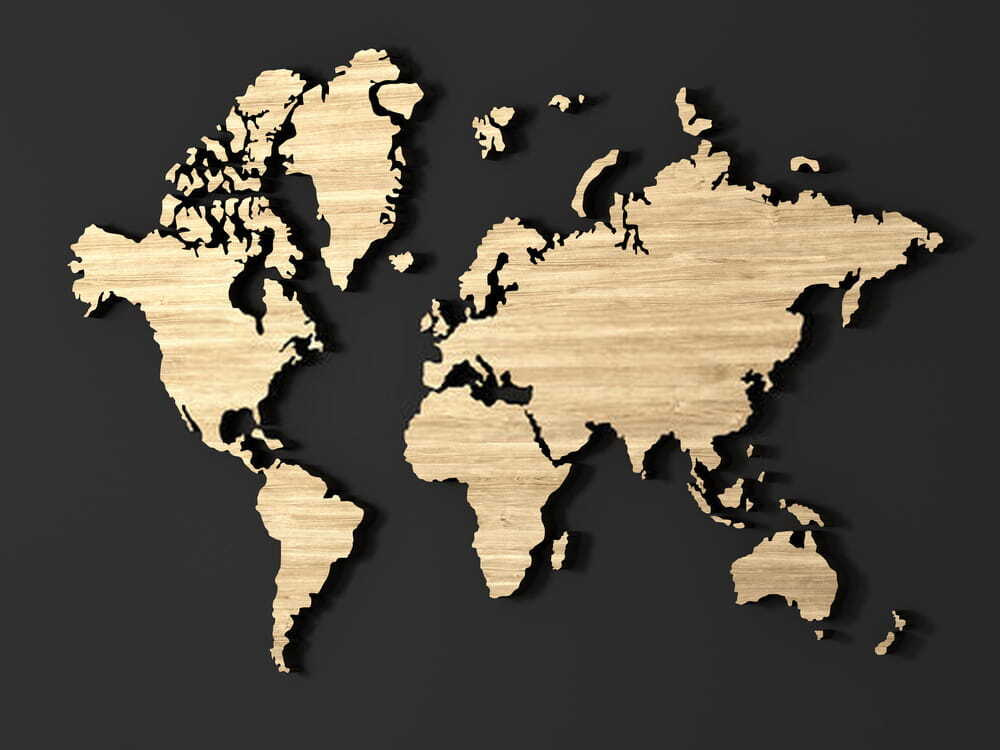 Mappa effetto legno — design completo