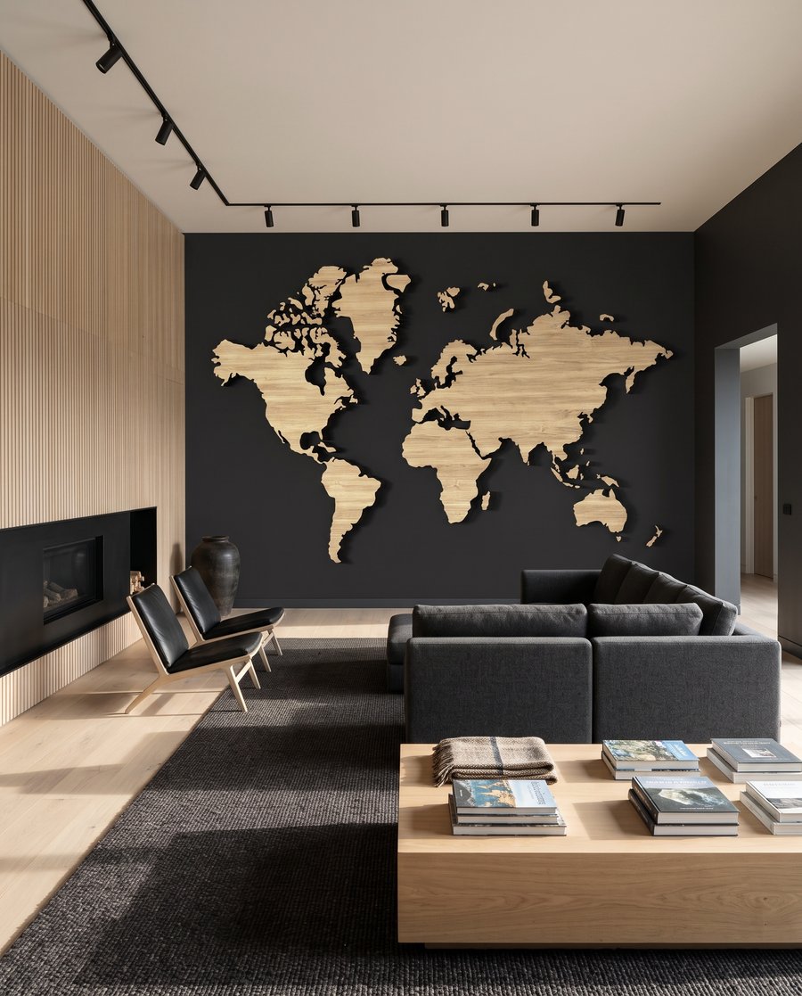 Mappa effetto legno in un ambiente