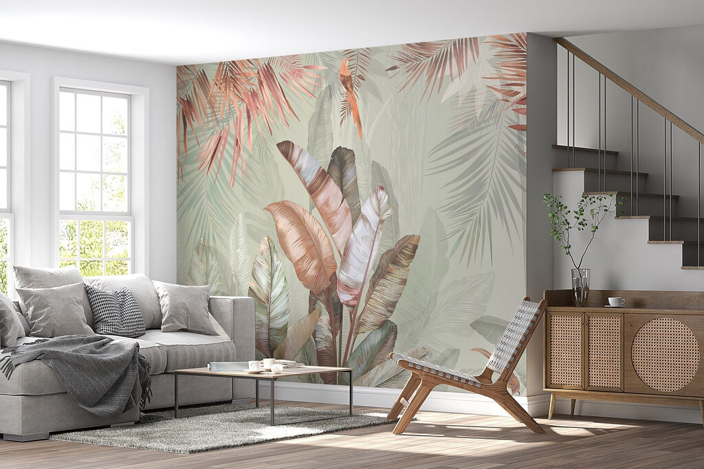 Foglie tropicali e uccelli — ambiente 9