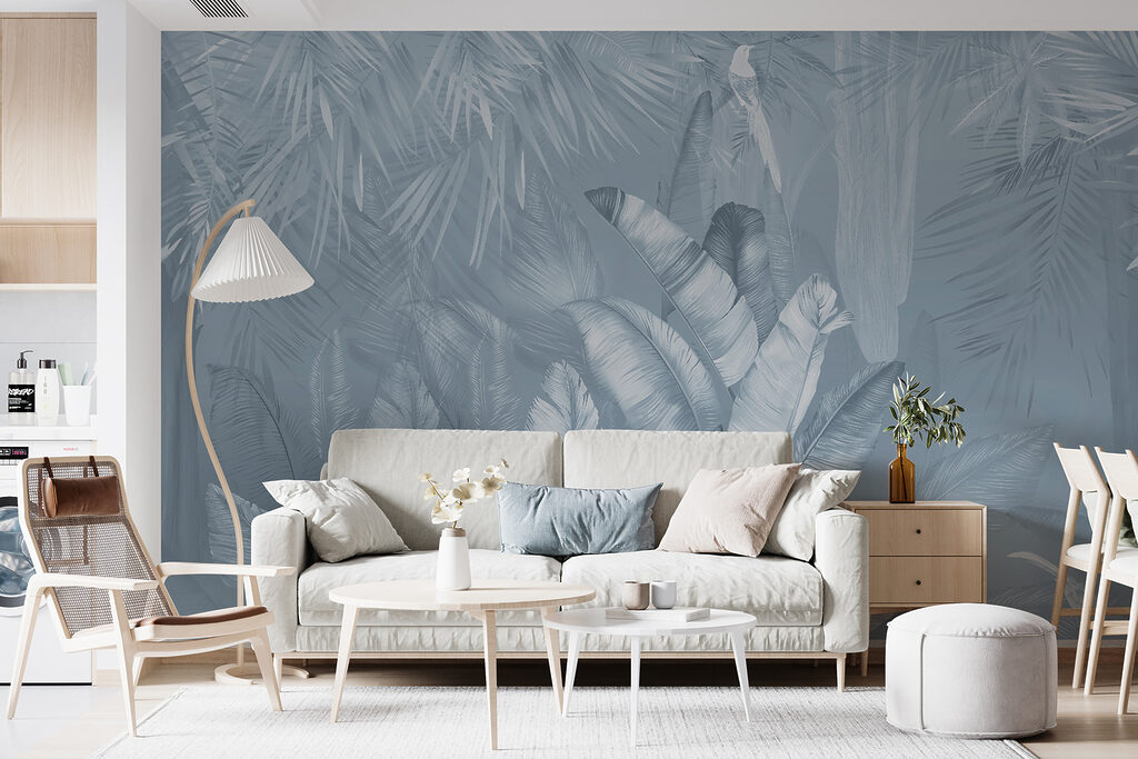 Foglie tropicali e uccelli — ambiente 6