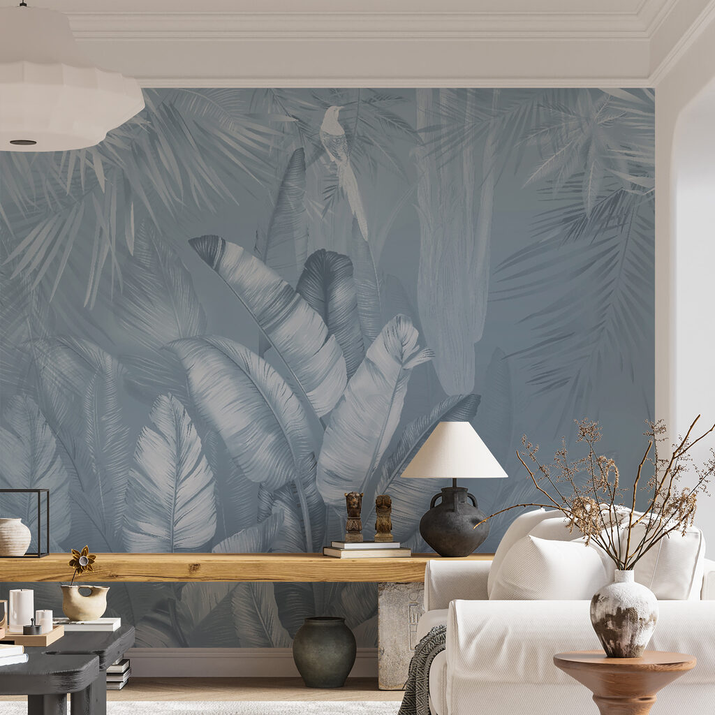 Foglie tropicali e uccelli — ambiente 7