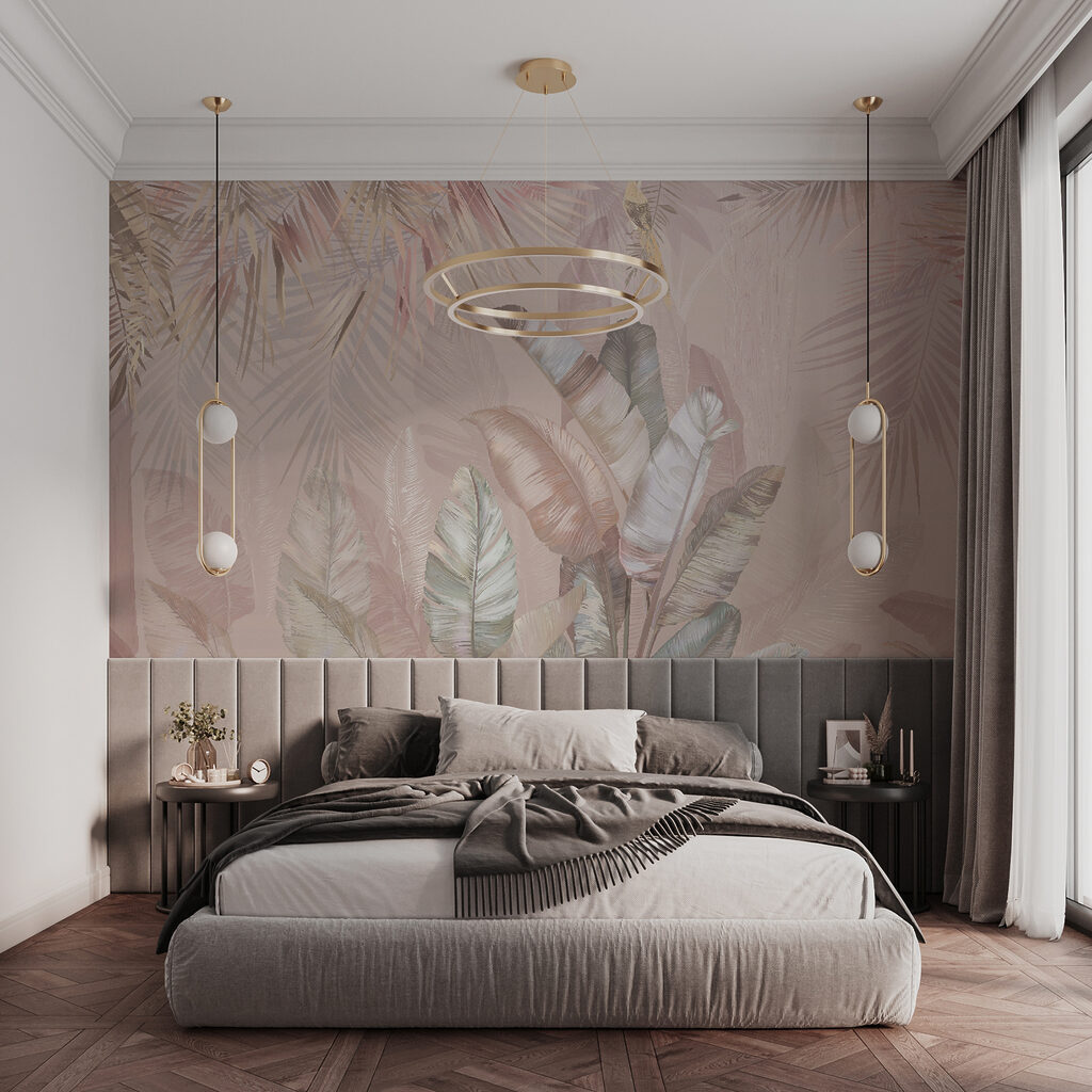 Foglie tropicali e uccelli — ambiente 5