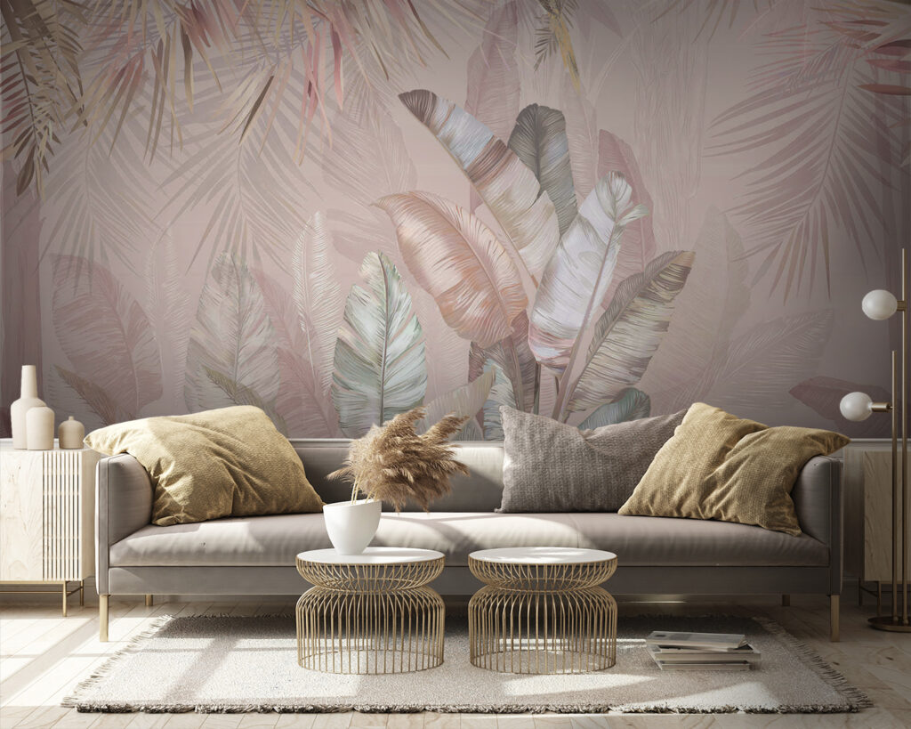 Foglie tropicali e uccelli — ambiente 4