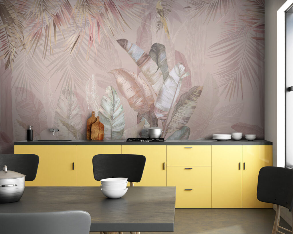 Foglie tropicali e uccelli — ambiente 1