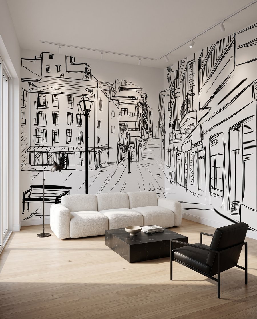 Strada a schizzo — ambiente 3