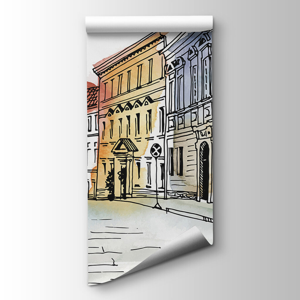 Case pastello in curva — vista del prodotto