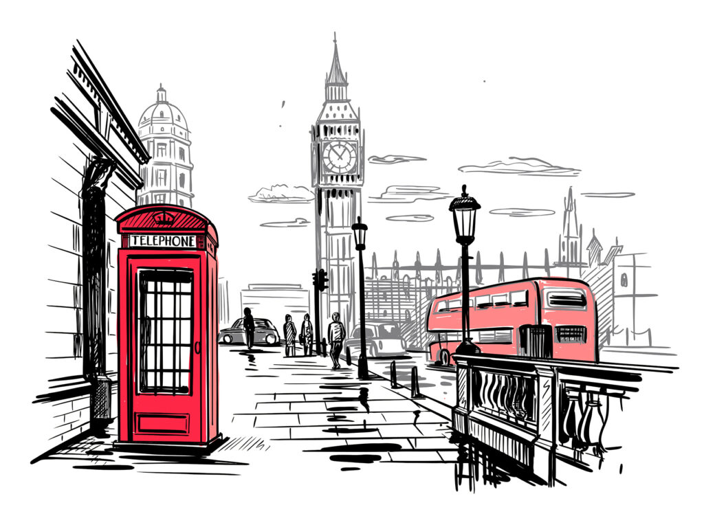 Rosso a Londra — design completo
