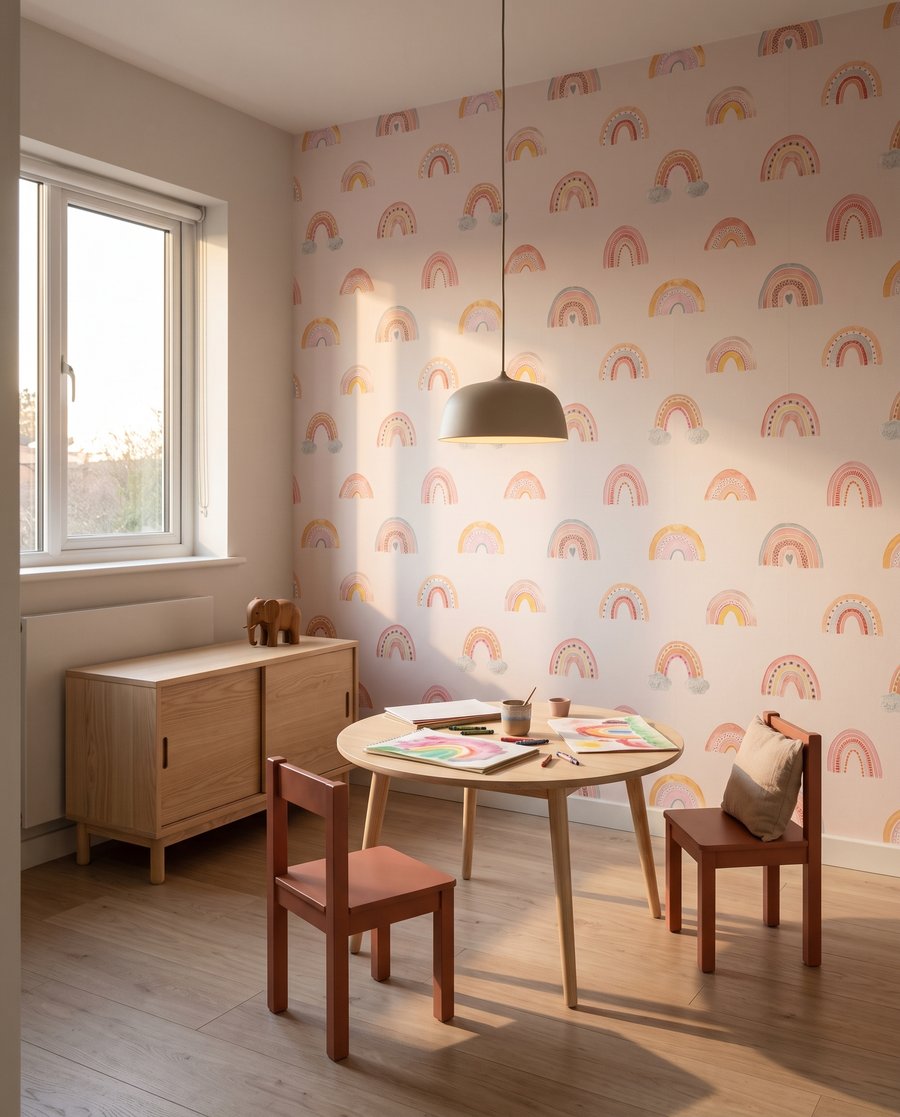 Piccoli arcobaleni su rosa — ambiente 4