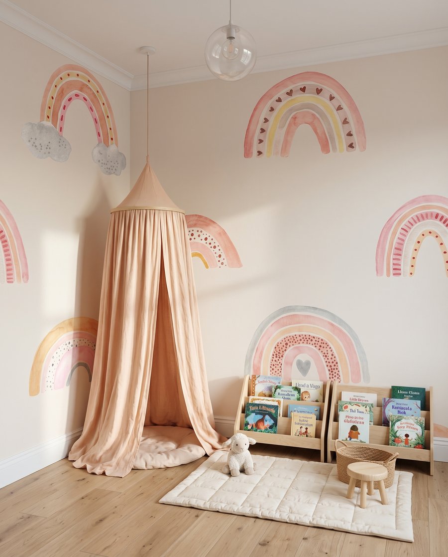 Piccoli arcobaleni su rosa — ambiente 5