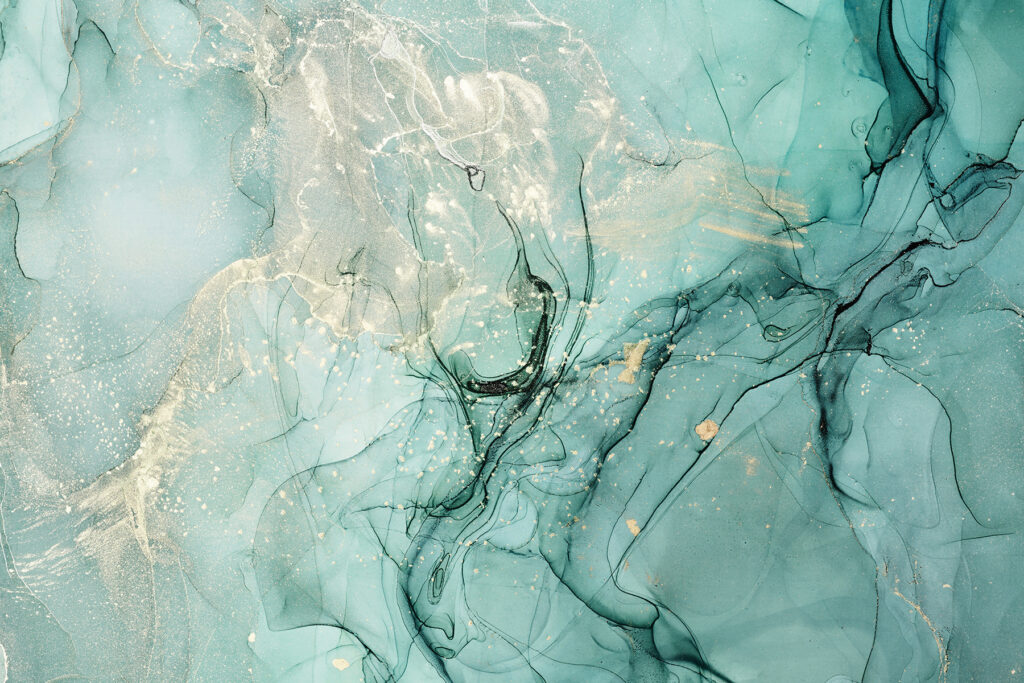 Turchese con venature scure — design completo