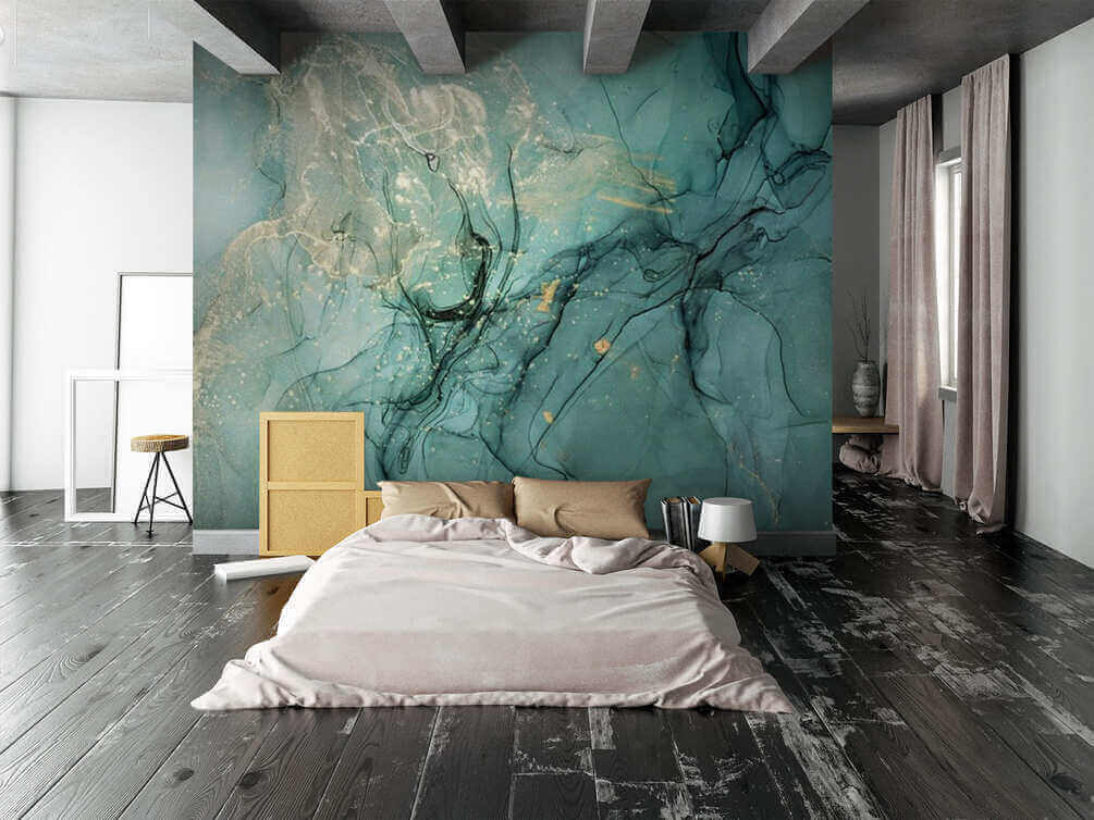 Turchese con venature scure — ambiente 1