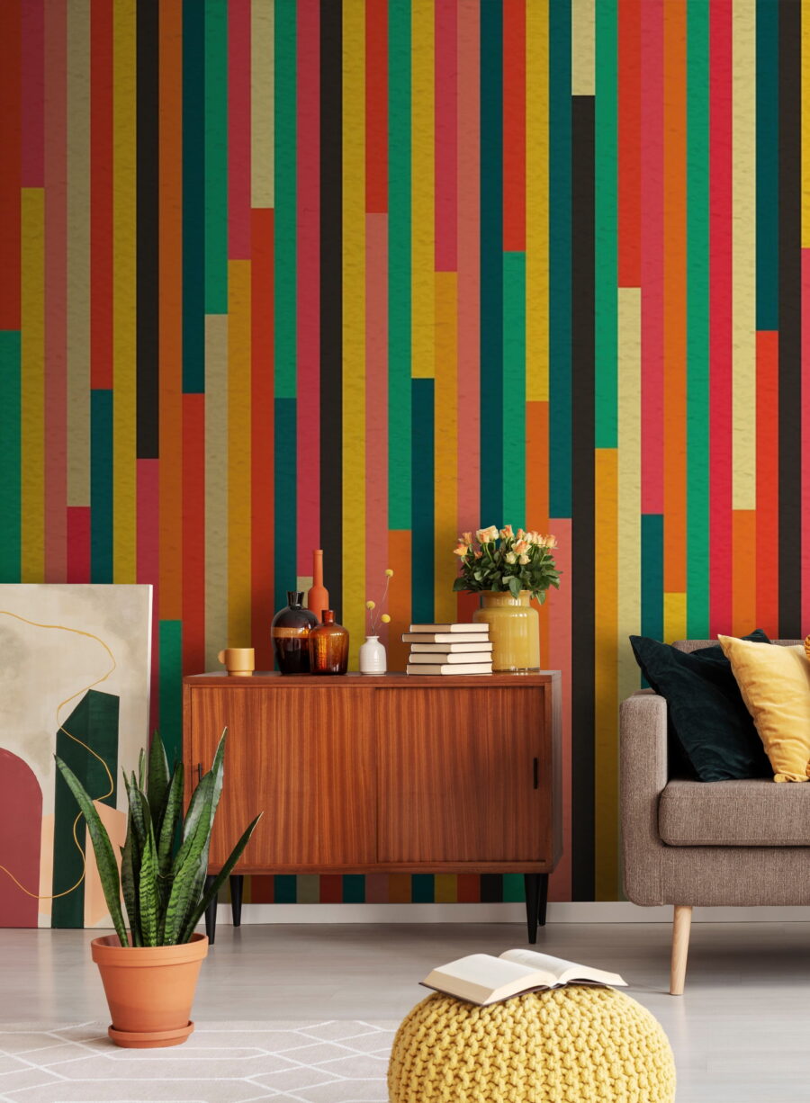 Strisce verticali colorate — ambiente 1
