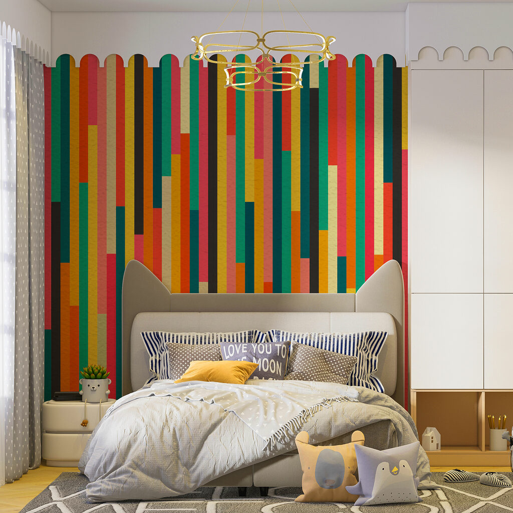 Strisce verticali colorate — ambiente 2
