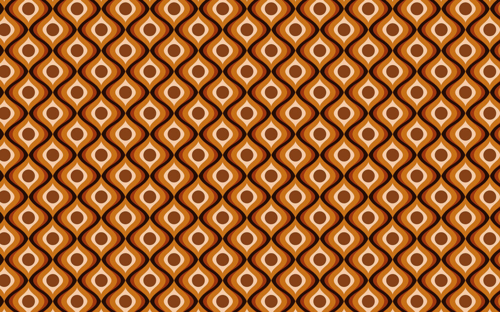 Rombi ondulati arancio — design completo