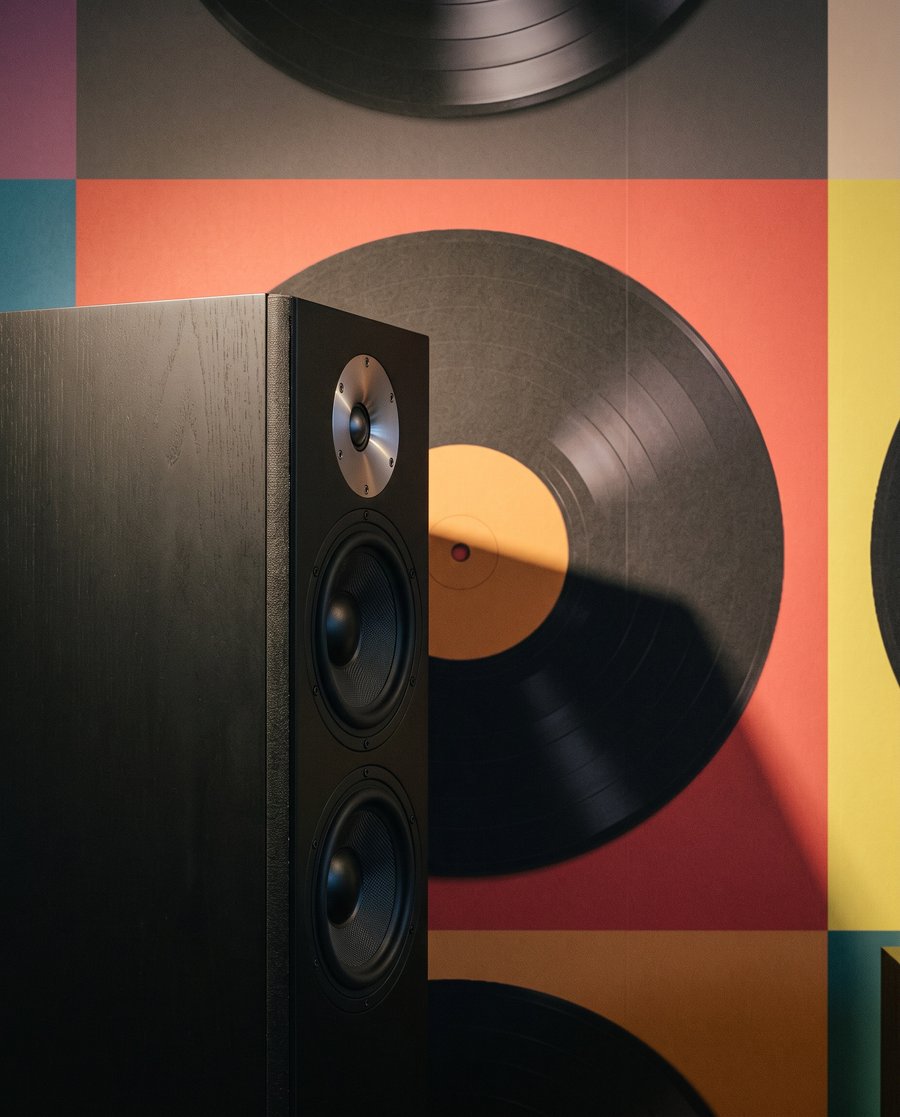 Dischi di vinile colorati — ambiente 3