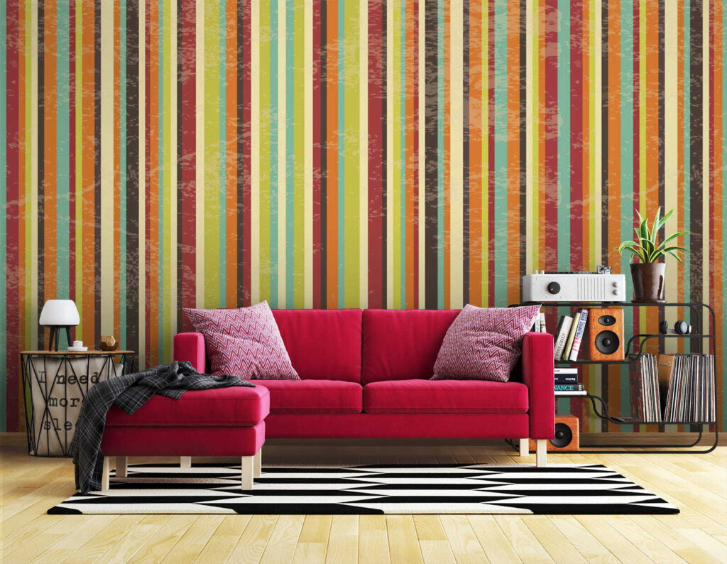 Strisce arcobaleno sottili — ambiente 2