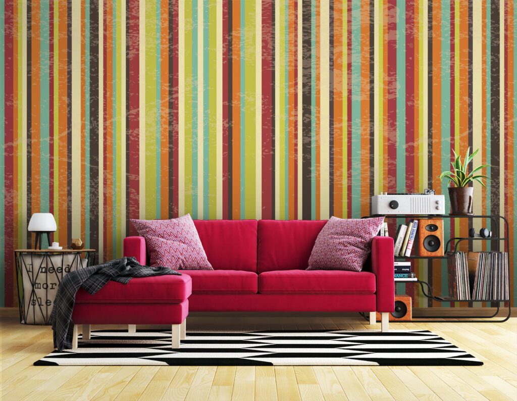 Strisce arcobaleno sottili — ambiente 1