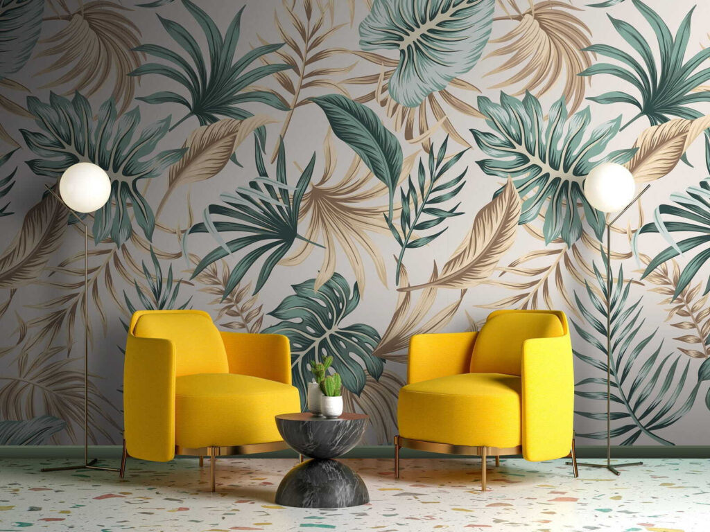 Foglie in verdi tenui — ambiente 3