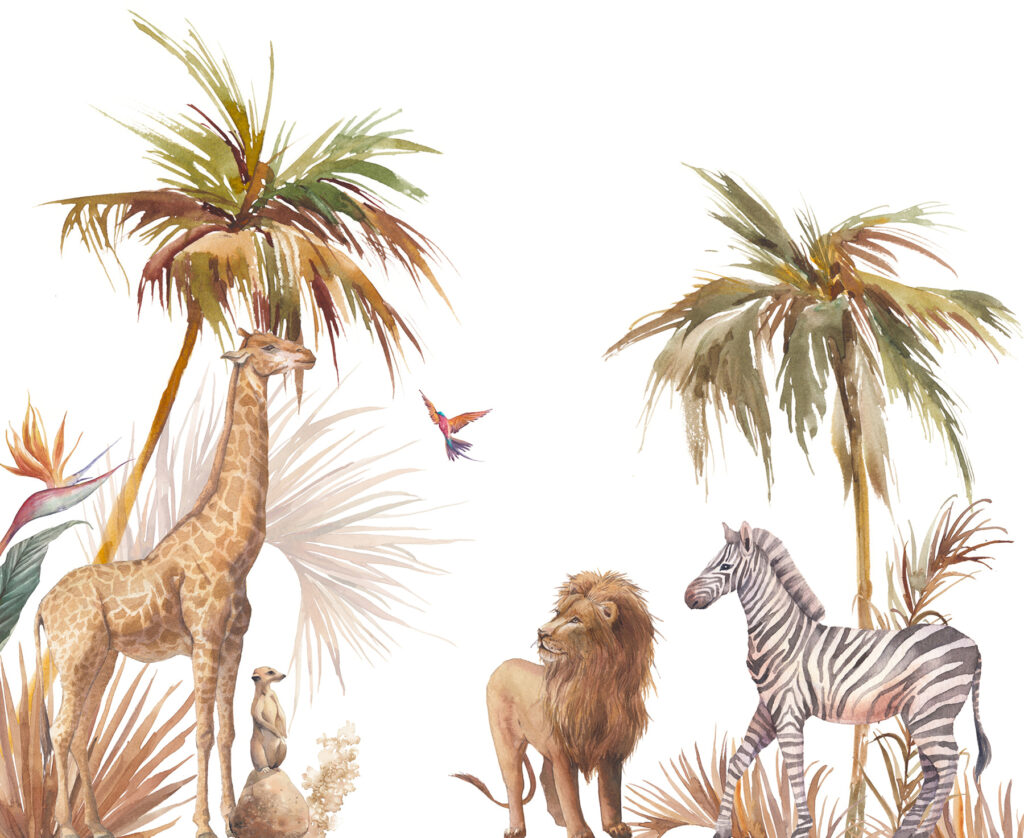 Safari tra le palme — design completo