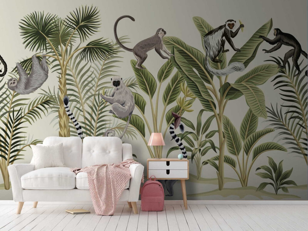 Scimmie tra le palme — ambiente 2